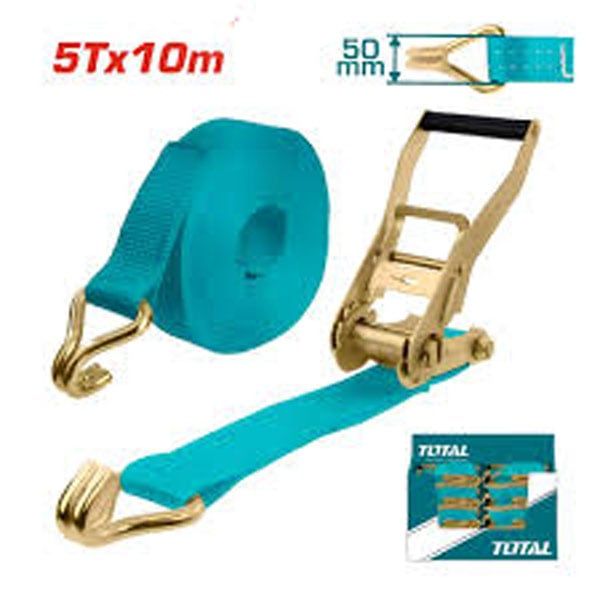  Dây đai chằng hàng tăng đơ có móc chữ J 5Tx10m Total THTRS5107 