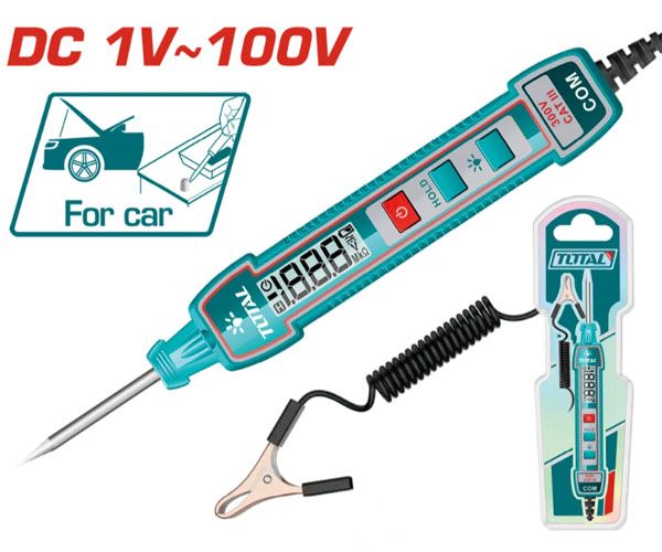  Dụng cụ kiểm tra điện áp ô tô DC 1-100V Total THTS41001 