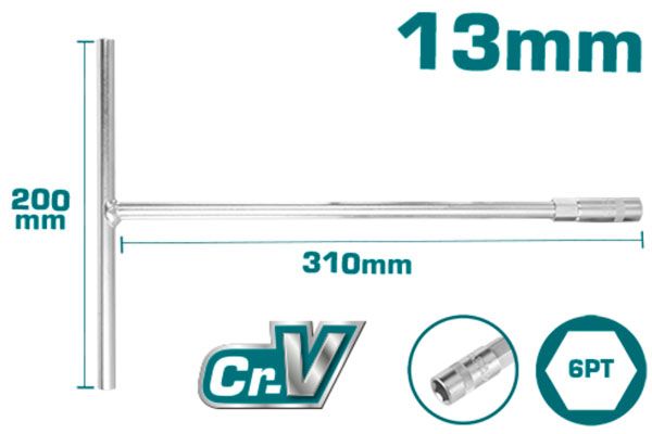  Cần siết chữ T 13mm Total THTSW1306 