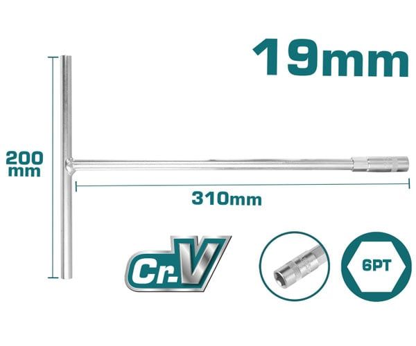  Cần siết chữ T 19mm Total THTSW1906 