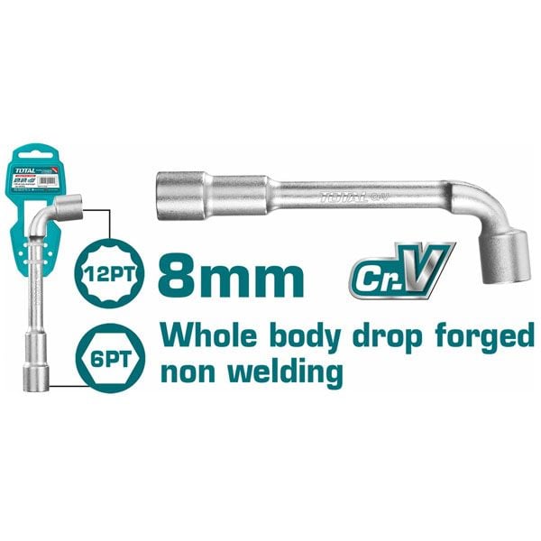  Ống điếu chữ L 8mm Total THWL0806 