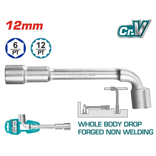  Ống điếu chữ L 12mm Total THWL1206 