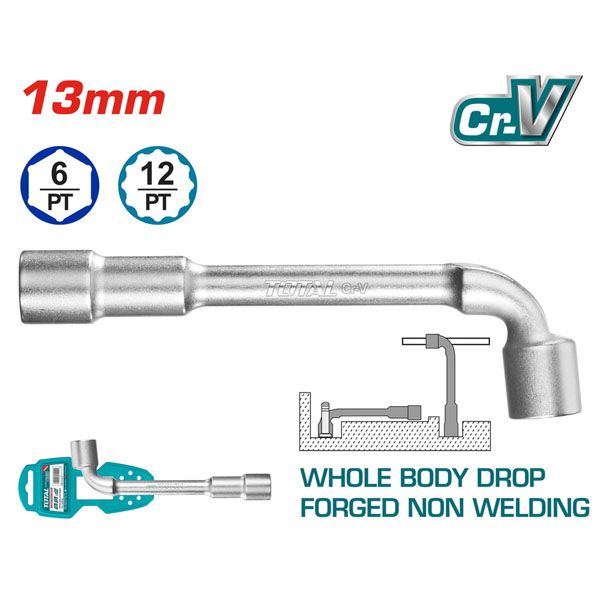  Ống điếu chữ L 13mm Total THWL1306 