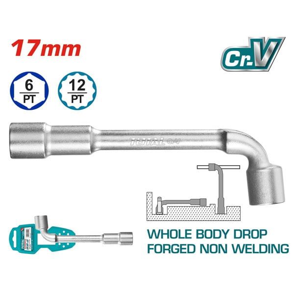 Ống điếu chữ L 17mm Total THWL1706 