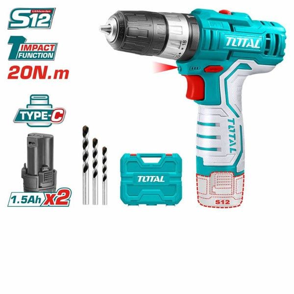  Máy khoan búa dùng pin 12V Total TIDLI12328 