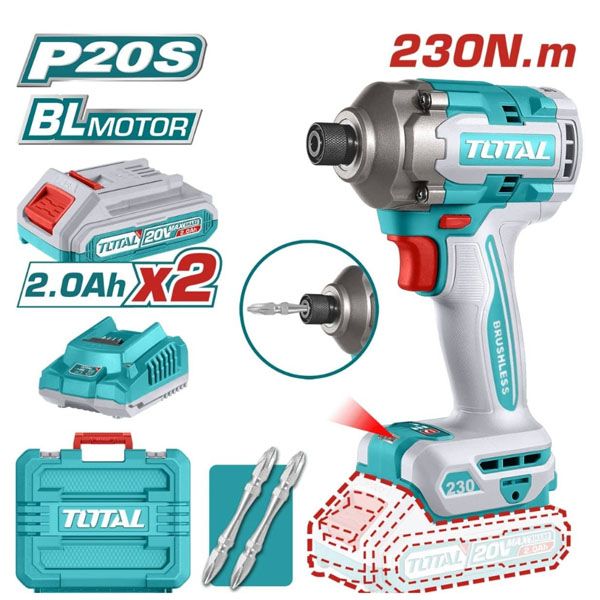  Máy vặn vít dùng pin 20V-230N.m Total TIRLI2023 