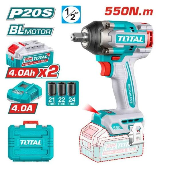  Máy vặn bu lông dùng pin 20V Total TIWLI2055 
