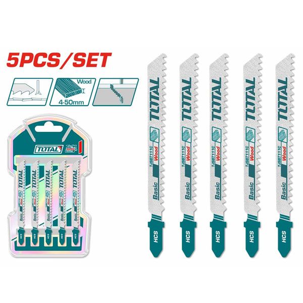  Bộ 5 lưỡi cưa lọng gỗ 8TPI Total TJSBT111C 