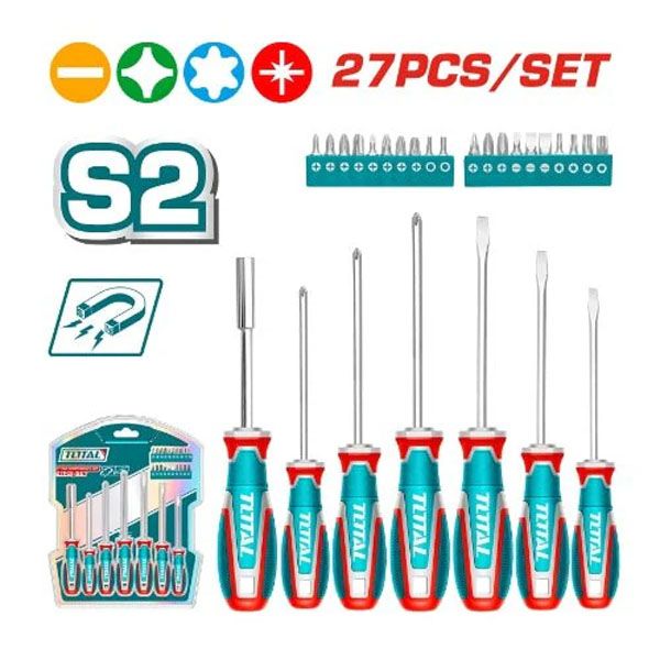  Bộ tua vít 27 chi tiết Total TKSDS2726 
