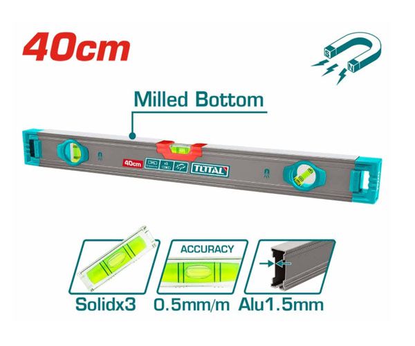  Thước thủy kèm theo nam châm hút 40cm Total TMT24028M 