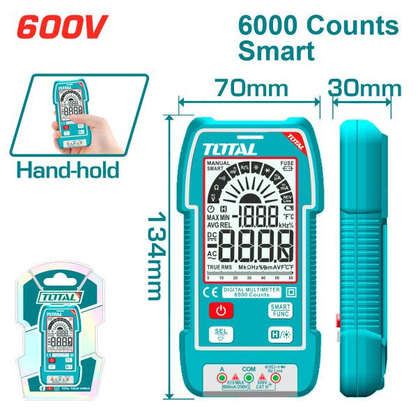  Đồng hồ vạn năng kỹ thuật số Total TMT516004 