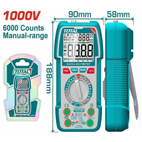  Đồng hồ vạn năng kỹ thuật số Total TMT5310002 