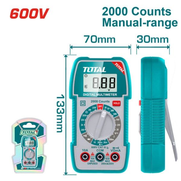  Đồng hồ vạn năng kỹ thuật số Total TMT5360011 