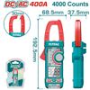 Đồng hồ Ampe kìm DC/AC 400A kỹ thuật số Total TMT762002