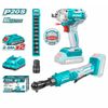 Bộ combo 2 máy vặn bu lông dùng pin 20V Total TOSLI23043