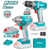 Bộ combo máy khoan và máy siết bu lông dùng pin 20V Total TOSLI230702