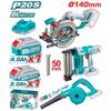 Bộ combo máy cưa đĩa, máy thổi bụi, máy bắn đinh dùng pin 20V Total TOSLI240683