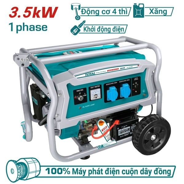  Máy phát điện dùng xăng 3.5KW Total TP135006E 