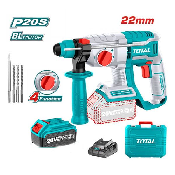  Máy khoan đục dùng pin 20V-22mm Total TRHLI202081 