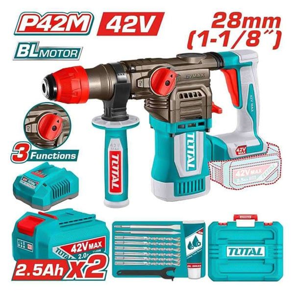  Máy khoan bê tông dùng pin 42V Total TRHLI422882 