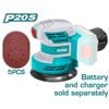 Máy Chà Nhám Tròn Dùng Pin Total TROSLI2001 20V 125mm (Chưa Pin & Sạc)