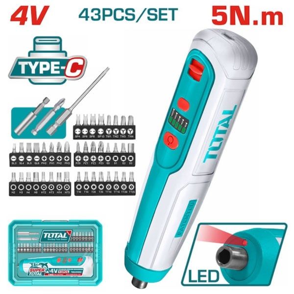  Máy vặn vít dùng pin 4V Total TSDLI04062 