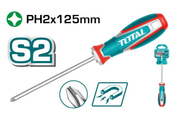  Tua vít bake PH2x125mm Total TSDPH2125 