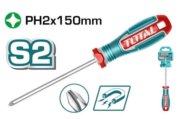  Tua vít bake PH2x150mm Total TSDPH2150 