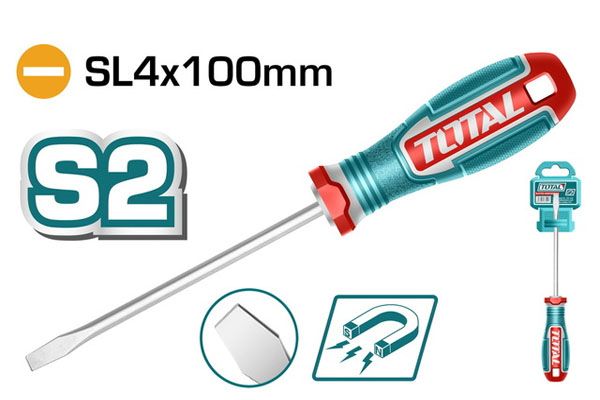  Tua vít dẹp SL4x100mm Total TSDSL4100 