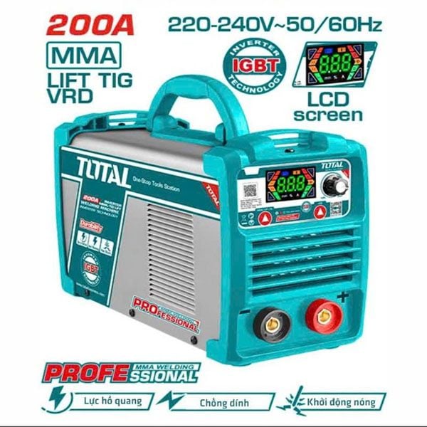  Máy hàn lift TIG/ MMA Inverter 200A/70V Total TW2200691 