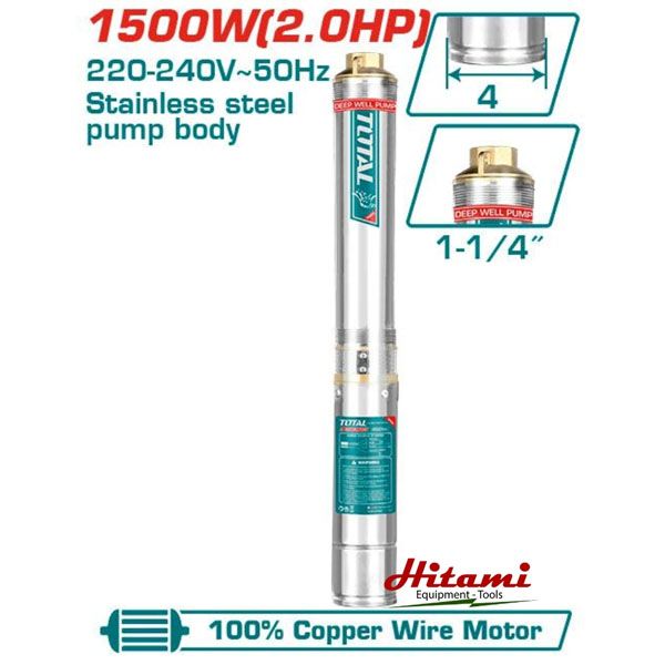  Máy bơm nước giếng sâu 1500W Total TWP515001 