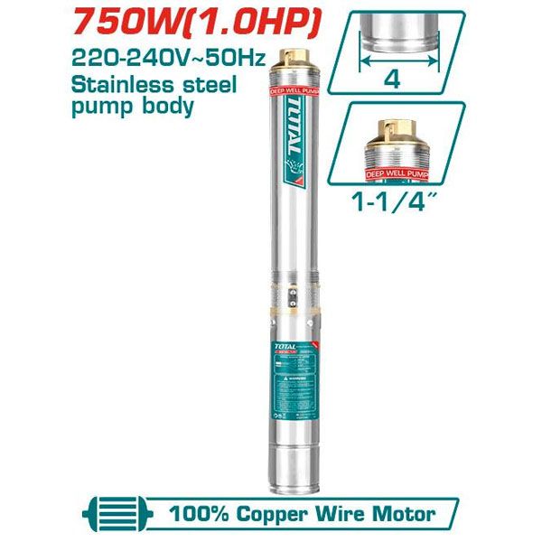  Máy bơm nước giếng sâu 750W Total TWP57501 
