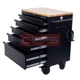  Tủ dụng cụ CSPS 76cm - 05 hộc kéo không nâng hạ màu đen - VNTC07605BB1M 