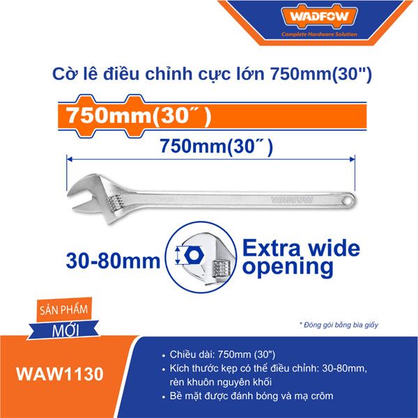  Mỏ lết 30 Inch/750mm WADFOW WAW1130 