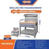  Bàn làm việc 1145x635x1585mm WADFOW WCS5A05 