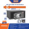 Két sắt điện tử 20x43x35cm WADFOW WEB1535