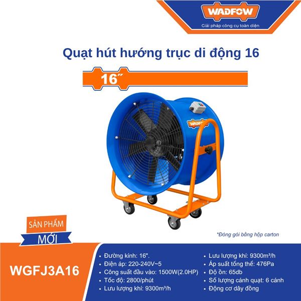  Quạt hướng trục di động 16 inch WADFOW WGFJ3A16 