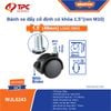 Bánh xe đẩy cố định có khóa 1.5 inch ren M10 WADFOW WJL6243