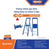 Thang nhôm gia đình bằng thép và nhôm 3 bậc WADFOW WLD1H03