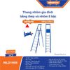 Thang nhôm gia đình bằng thép và nhôm 8 bậc WADFOW WLD1H08