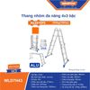 Thang nhôm đa ​​năng 4x3 bậc WADFOW WLD7H43
