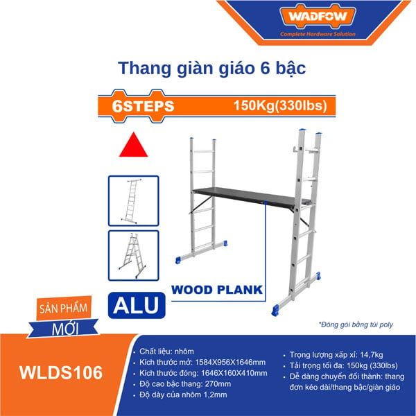  Thang giàn giáo 6 bậc WADFOW WLDS106 