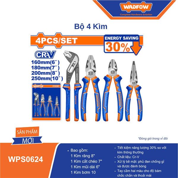  Bộ 4 kìm WADFOW WPS0624 