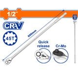  Tay vặn đầu tuýp 1/2 Inch 45T 600mm WADFOW WRW7212 