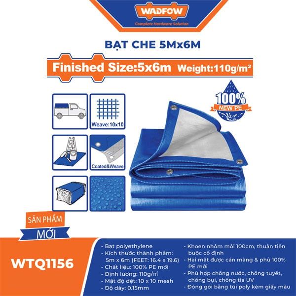  Bạt 5x6m WADFOW WTQ1156 