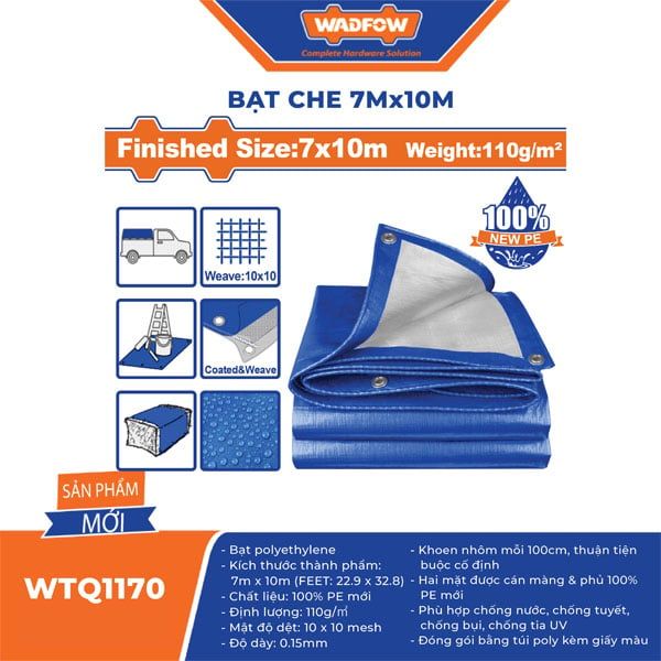  Bạt 7x10m WADFOW WTQ1170 