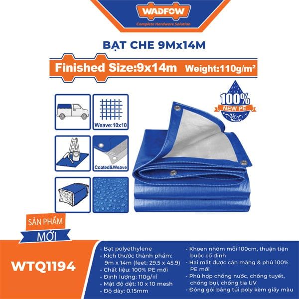  Bạt 9x14m WADFOW WTQ1194 