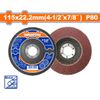 Đĩa nhám xếp 115mmx22.2mm,P80 WADFOW WYL3413
