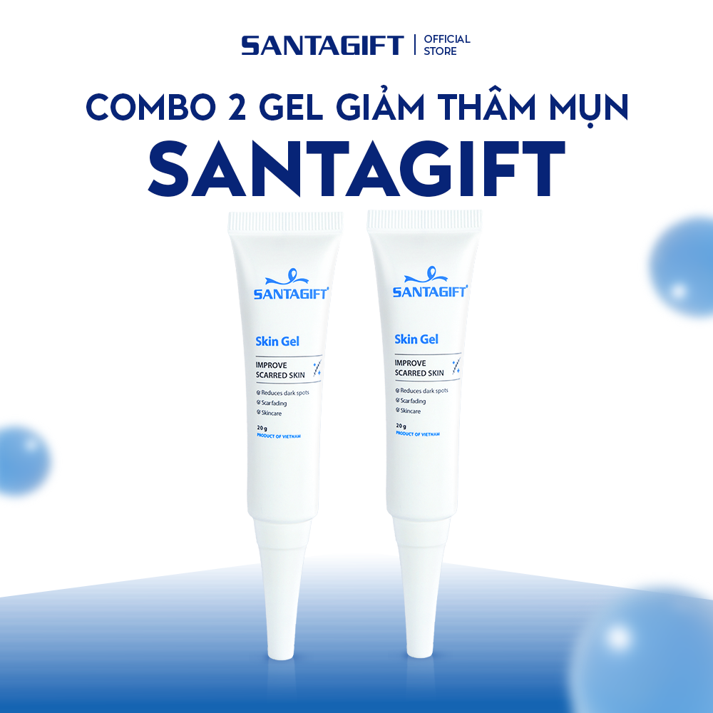 Combo 2 Gel Hỗ Trợ Giảm Thâm Và Sẹo Mụn Gamma Santagift Làm Đẹp Da 20g - 2SGL