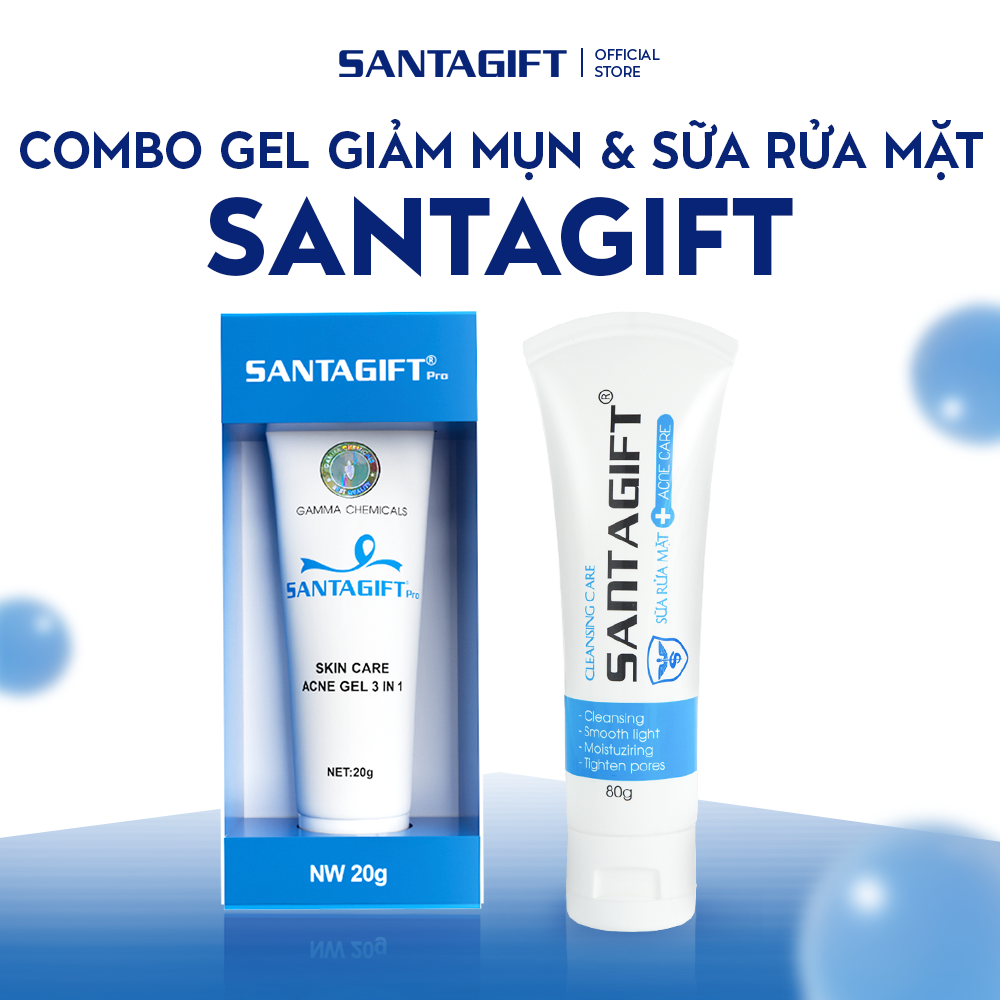 Gel Hỗ Trợ Giảm Mụn Gamma Santagift Pro 20g Skincare Làm Đẹp Da